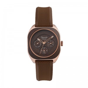 Alexandre Christie AC 2990 Rosegold Dark Brown BFRRGDB